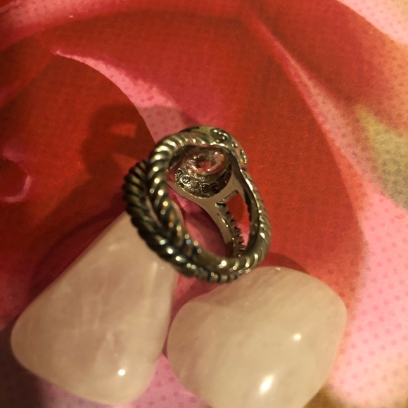 Pink CZ ring - Picture 4 of 4